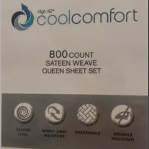 White Queen Cooling sheets